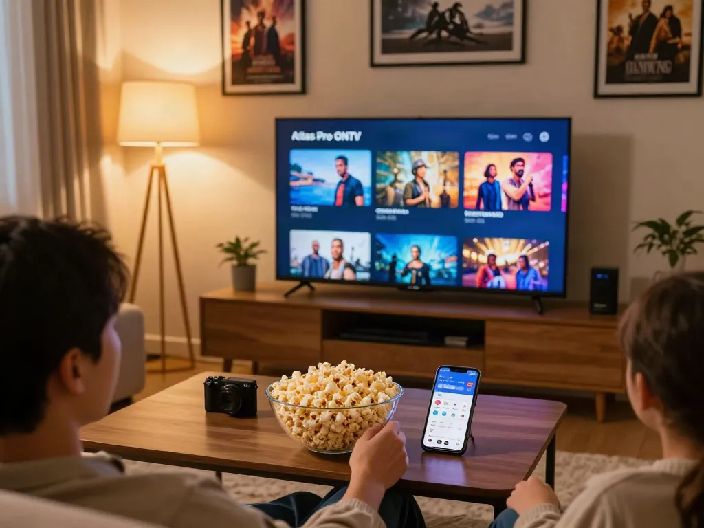 Profitez de l'application Atlas Pro sur votre Smart TV pour une expérience de divertissement premium.